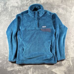 Patagonia Women's Re-Tool Snap-T Pullover Fleece Teal Blue Size Medium EUC